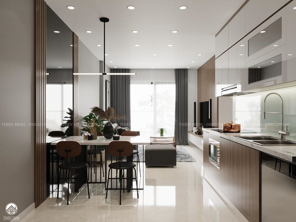 Thiết kế căn hộ 3PN – 75m2 tại chung cư Vinhomes Smart City