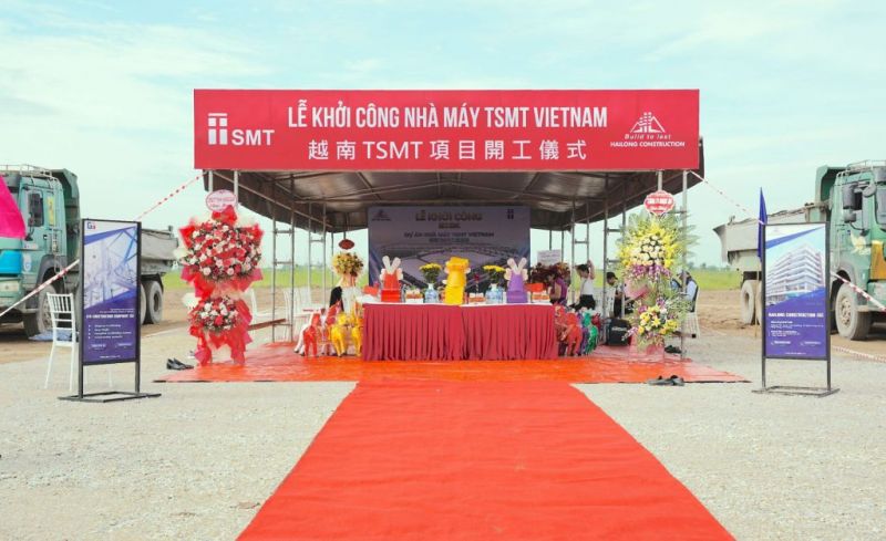 Động thổ Dự án xây dựng Nhà máy điện tử TSMT Vietnam