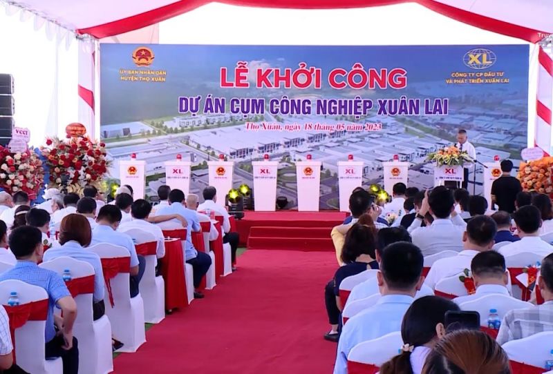 Khởi công dự án cụm công nghiệp Xuân Lai, huyện Thọ Xuân tỉnh Thanh Hoá