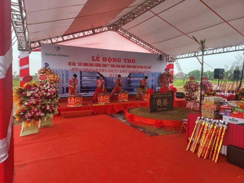 Động thổ nhà máy Sixpure Việt Nam tại KCN Yên Phong Bắc Ninh