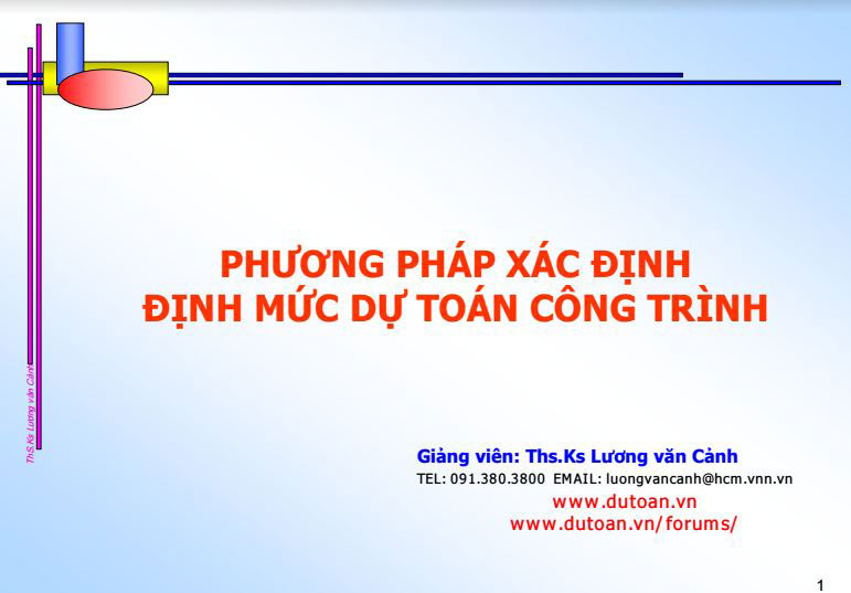 Phương pháp xác định dự toán xây dựng công trình