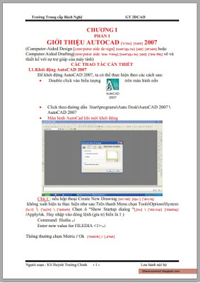 Giáo trình Autocad 2D - 2007