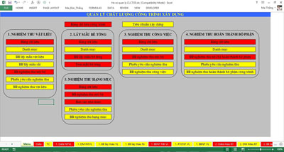 File Excel Quản Lý Chất Lượng Công Trình Xây Dựng - cực hay và chi tiết