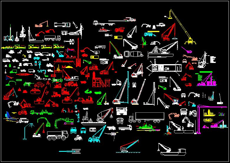 Thư viên autocad máy xây dựng