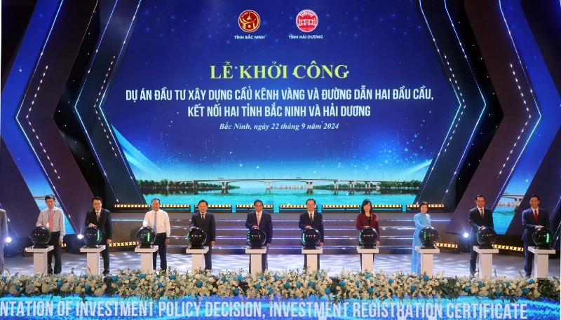 Bắc Ninh khởi công cầu Kênh Vàng và Khu nhà ở xã hội Quế Võ