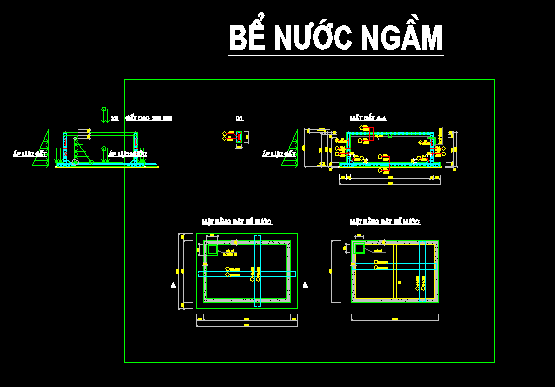 Bảng tính toán bể nước ngầm hay