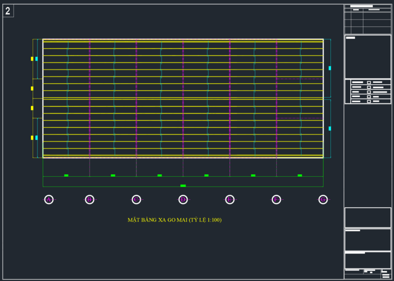 Bản vẽ autocad nhà xưởng 17x40m chuyên nghiệp